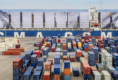 Kontenerowiec armatora CMA CGM dziełem sztuki